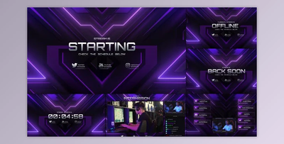 Stream Gaming Pack (Videohive 51621401) - AE Project