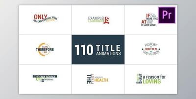 110 Title Animations (Videohive 22295907)