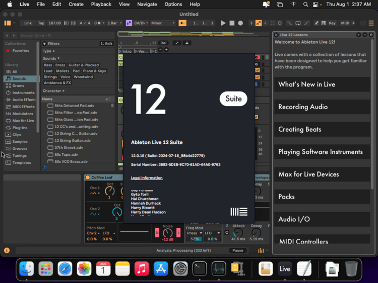 Ableton Live Suite 12.2.1 Windows/macOS