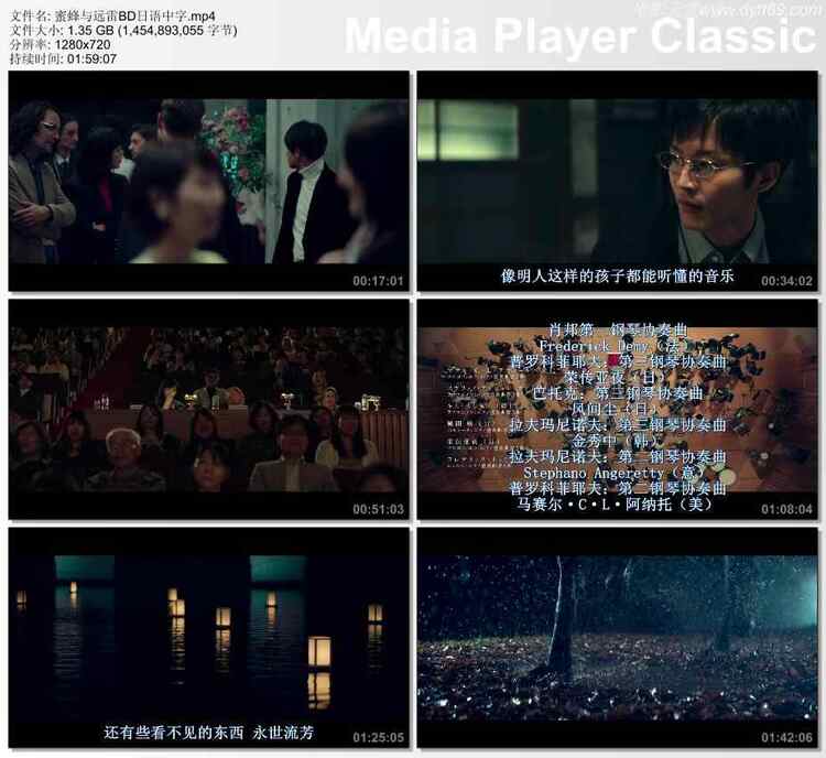 2019年日本6.6分音乐剧情片《蜜蜂与远雷》BD日语中字