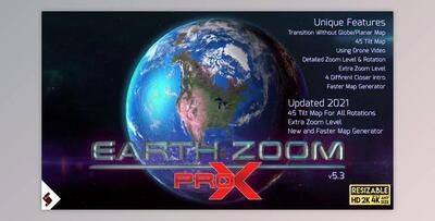 Earth Zoom Pro X (Videohive 7962581) - AE Project