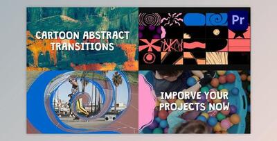 Cartoon Abstract Transitions for Premiere Pro (Videohive 43084211)