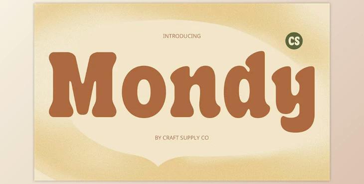 CS Mondy – Retro Font Creative Market - 289629734