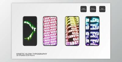 Kinetic Glow Typography Instagram (Videohive 34257814) - AE Project