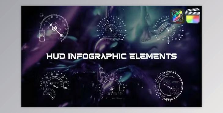 HUD Infographic Elements for FCPX (Videohive 50824484)