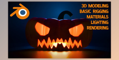 Blender 3D: Create a Jack-o’-lantern Scene