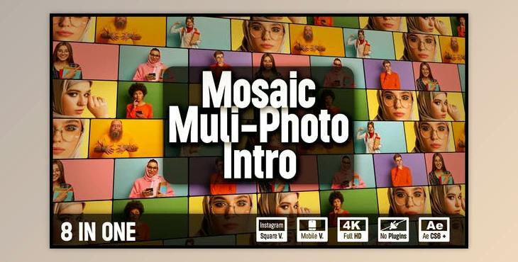 Mosaic Multi-Photo Intro (Videohive 40655053) - AE Project