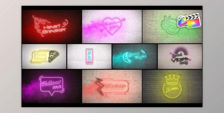 Videohive Neon Titles for FCPX 38665771