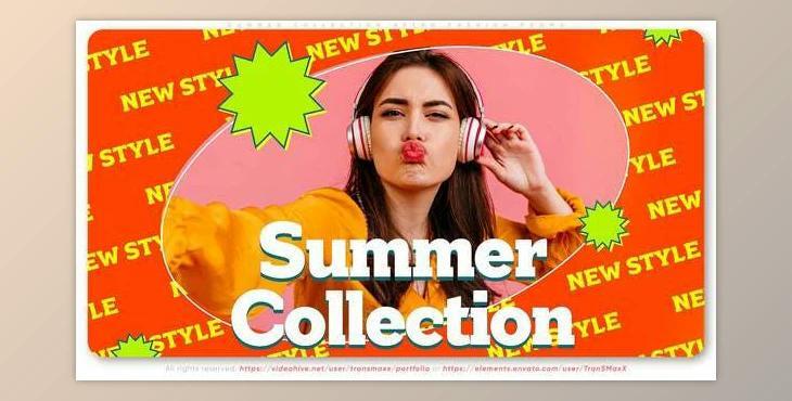 Summer Collection. Retro Style Fashion Promo (Videohive 31482373) - AE Project