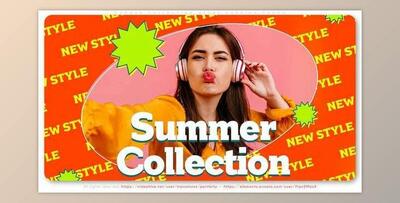 Summer Collection. Retro Style Fashion Promo (Videohive 31482373) - AE Project
