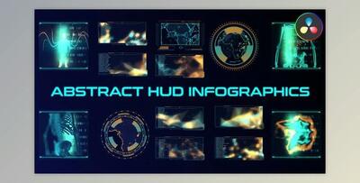 Abstract HUD Infographics for DaVinci Resolve (Videohive 47697143)