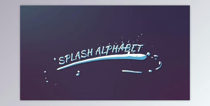 Splash Alphabet (Videohive 19352835)