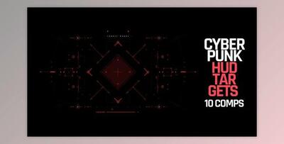 HUD Cyberpunk Targets (Videohive 39867138) - AE Project