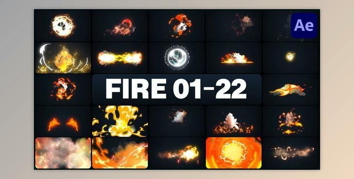 Advanced Fire Elements for After Effects (Videohive 45872413) - AE Project