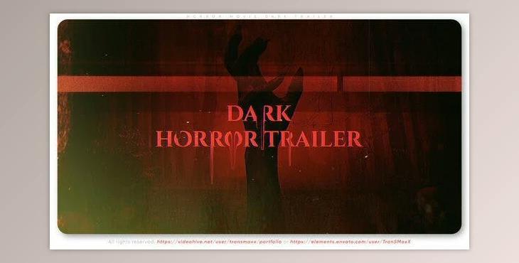 Horror Movie Dark Trailer (Videohive 39825417) - AE Project