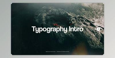 Typography Intro (Videohive 49386829) - AE Project