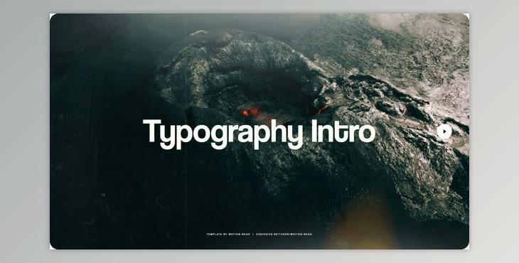 Typography Intro (Videohive 49386829) - AE Project
