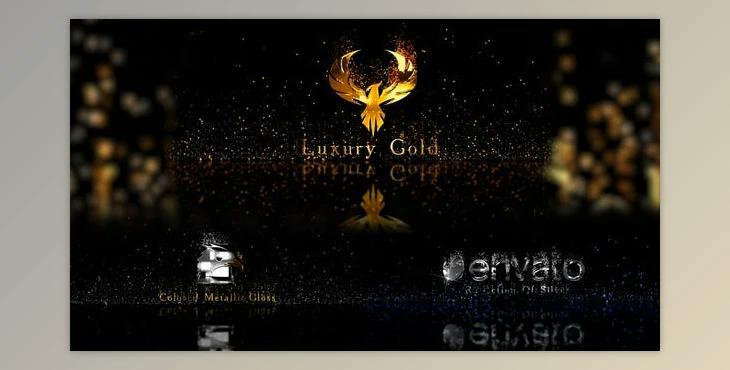 Gold Metal And Particles (Videohive 28378701) - AE Project