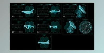 HUD Info Military Panels 2 (Videohive 45047943) - AE Project