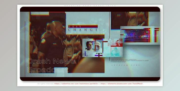 Breaking News Crash Intro (Videohive 38544990) - AE Project