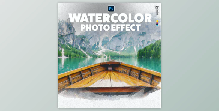 Watercolor Photo Effect By InfoLabMENA (PSD)