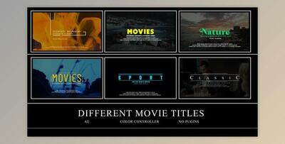Different Movies Titles (Videohive 50179336) - AE Project