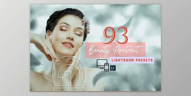 93 Beauty Portrait Lightroom Presets CreativeMarket-5758242 (XMP, DNG)