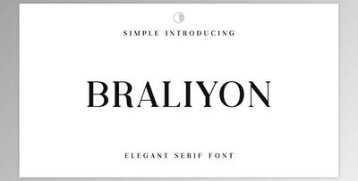 Braliyon an Elegant Font Creative Market - 286831736