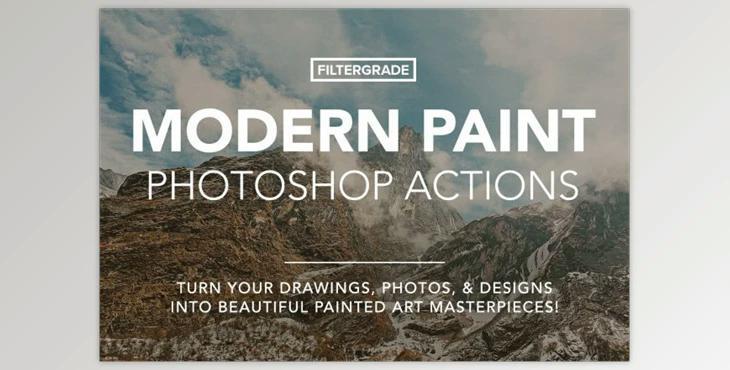 Modern Paint Photoshop Actions by Filtergrade