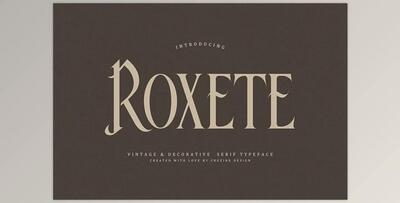 Roxete Vintage Serif Font