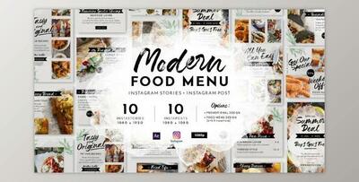 Modern Food Menu Instagram Stories (Videohive 28331308)