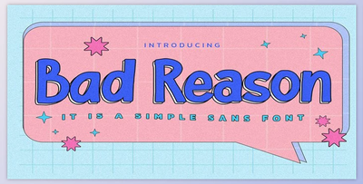 Bad Reason Font - MyFonts