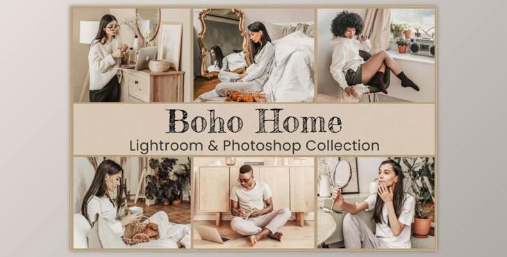 Boho Home Lightroom Photoshop LUTs By EpicoMedia (Mob, Desk)