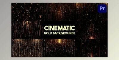 Cinematic Gold Backgrounds for Premiere Pro (Videohive 51776166)