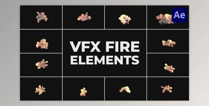 VFX Flames Elements for After Effects (Videohive 52466129) - AE Project