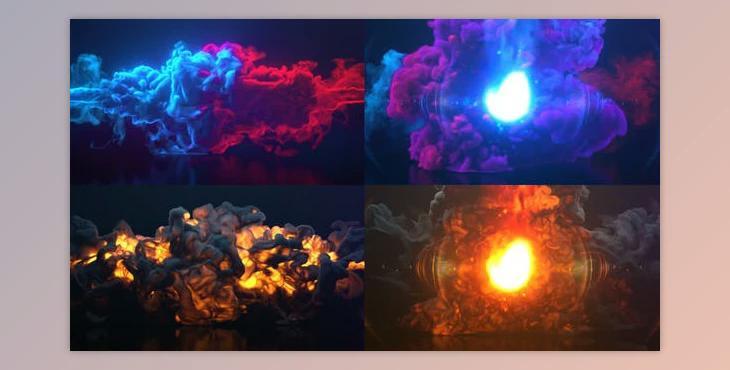 Colorful Smoke & Fire Logo (Videohive 30160744) - AE Project