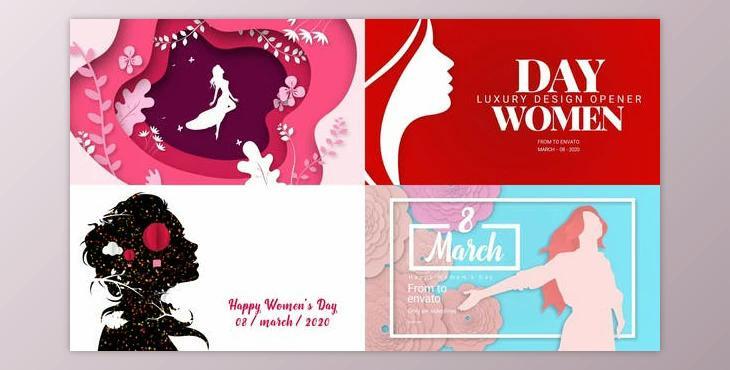 Happy Women’s Day (4 in 1) (Videohive 31575139) - AE Project