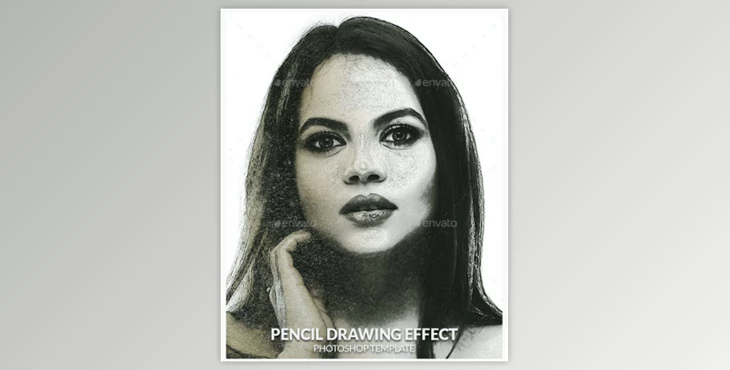Pencil Drawing Photo Effect By Hypography (PSD)