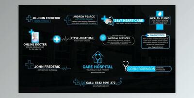 Medical Titles & Lower Thirds (Videohive 45048560) - AE Project