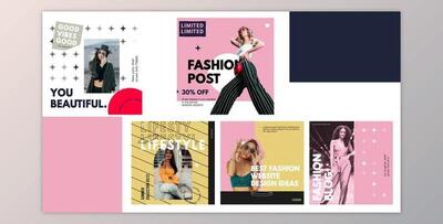 Fashion serif post instagram - AE Project Videohive 31424451