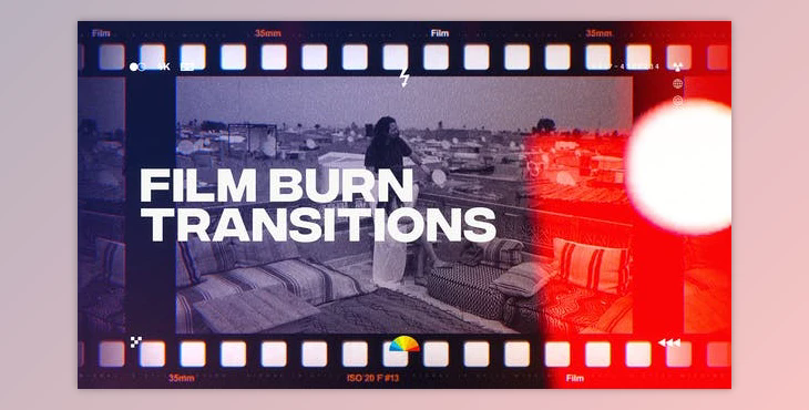 Film Burn Transitions (Videohive 38819309) - AE Project