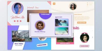 YouTube End Screens V2 (Motionarray 873491) - AE Project