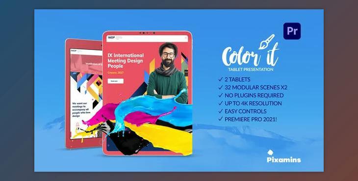 Color it Tablet Presentation for Premiere Pro (Videohive 31823039) - PR Project