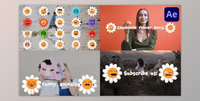 Chamomile Flower Emoji for After Effects (Videohive 50914507) - AE Project