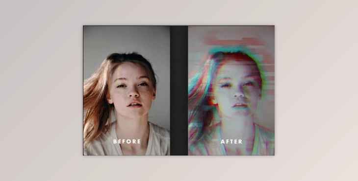 RGB Split Effect for Posters CreativeMarket - 6974535