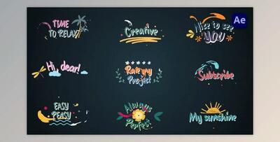 Colorful Lyric titles #2 [After Effects] (Videohive 46567111) - AE Project