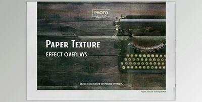 Paper Texture Effect Overlays CreativeMarket - 6916337