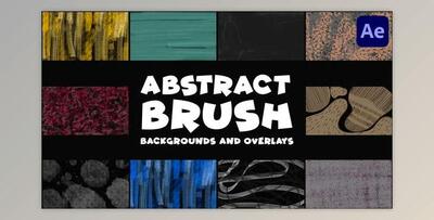 Abstract Brush Backgrounds And Overlays After Effects (Videohive 46868362) - AE Project