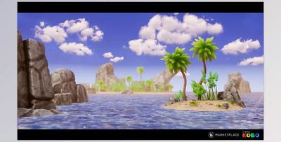 Unreal Engine - Stylized - Dynamic Nature (Engine version 4.25- 4.27, 5.0- 5.3)