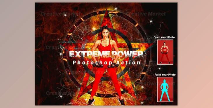 Extreme Power Photoshop Action By Studio Retouch